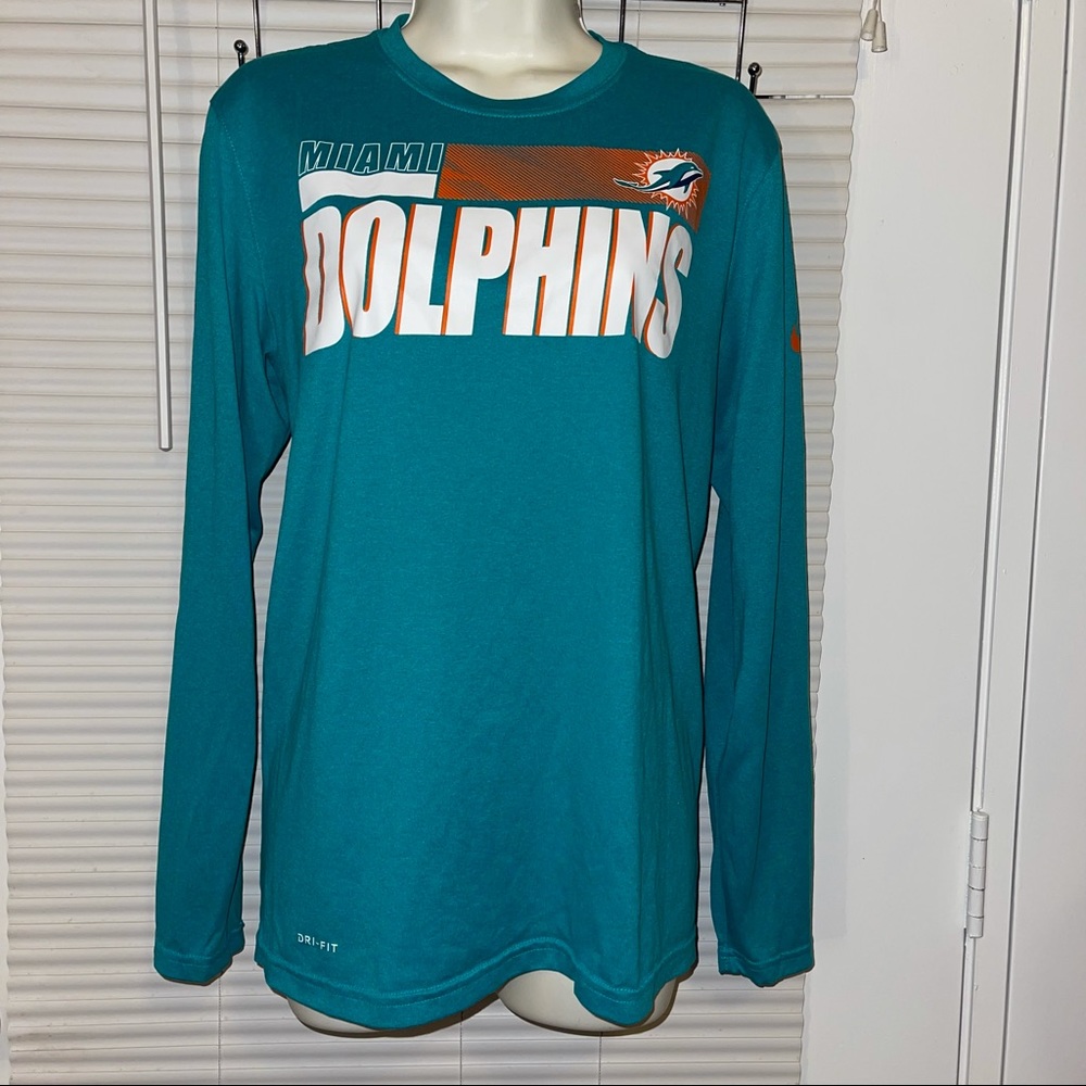 NFL On Field Apparel The Nike Tee Miami Dolphin Top - Picture 3 of 9